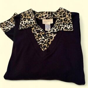 Studio works leopard print top